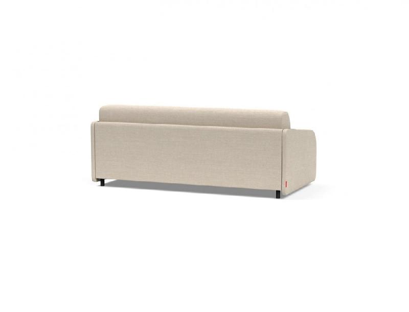 Canapé-lit design EIVOR Dual convertible - Innovation Living - 195x160cm - Tissu Phobos Latte_3