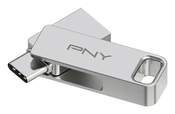 PNY DUO LINK lecteur USB flash 256 Go USB Type-A / USB Type-C 3.2 Gen 1 (3.1 Gen 1) Acier inoxydable_3