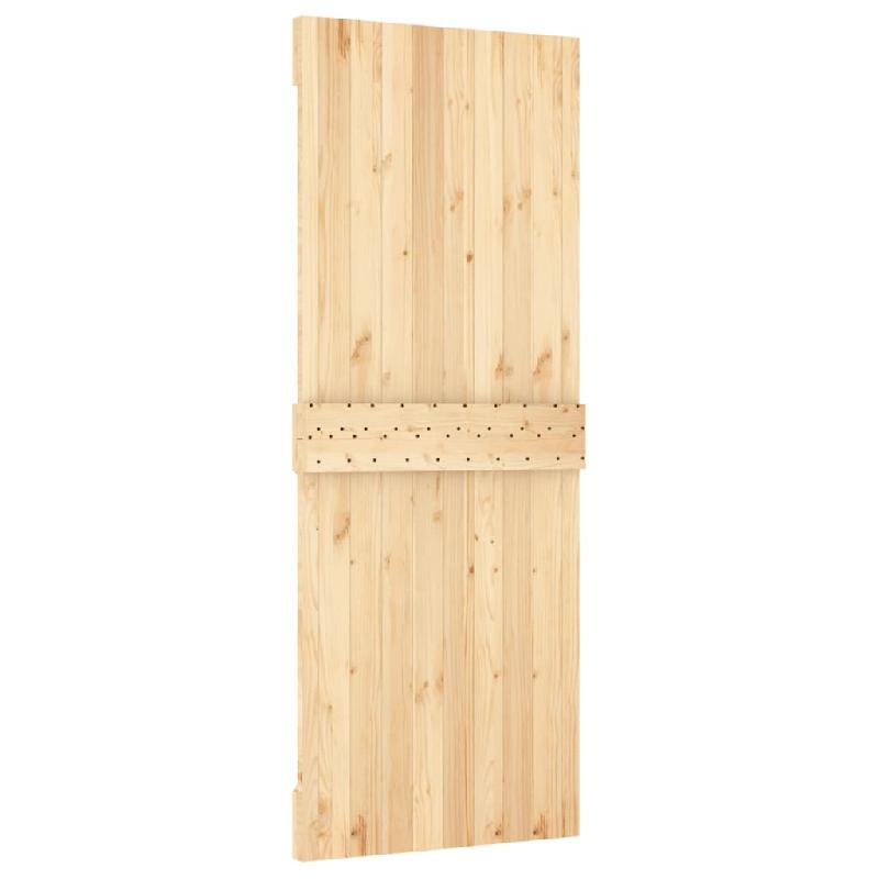 Vidaxl porte coulissante et kit de quincaillerie 80x210 cm pin massif 3203224_3