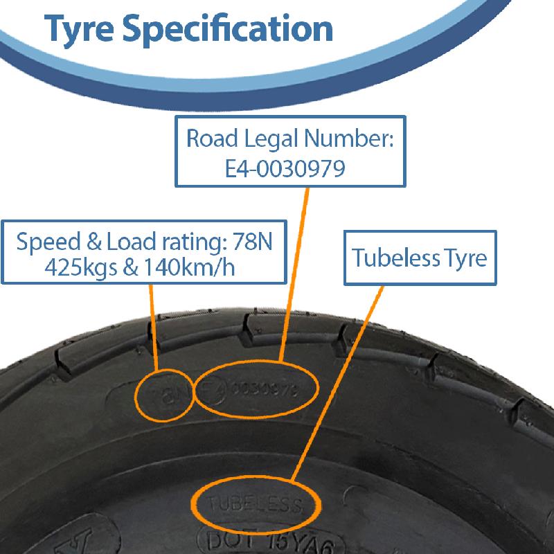 18.5x8.50-8 Roues et pneus de remorque 4x4