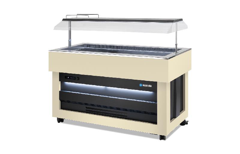 Buffet réfrigéré central avec cuve pour bacs GN1/1 SCAIOLA - SANS_3
