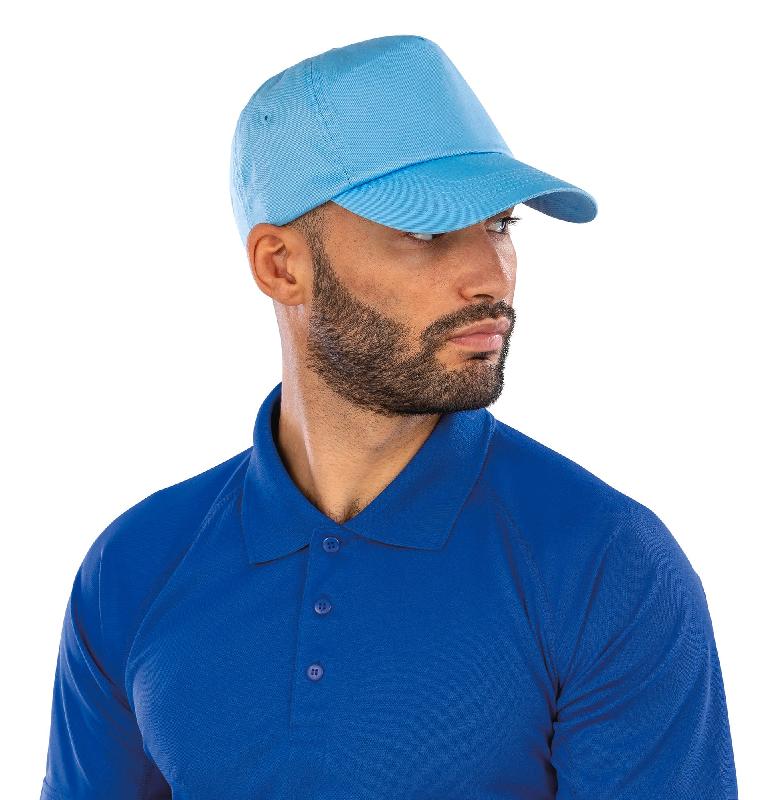 Casquette coton - 5 panneaux - Réf: RC005X - Marque Result - Taille ajustable - Idéale pour impression et broderie_3