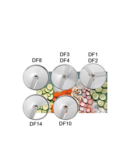 Disque pour coupe légumes SIRMAN - DF 1 - Trancher et émincer 1 à 14 mm - Fabriqué en Italie_3