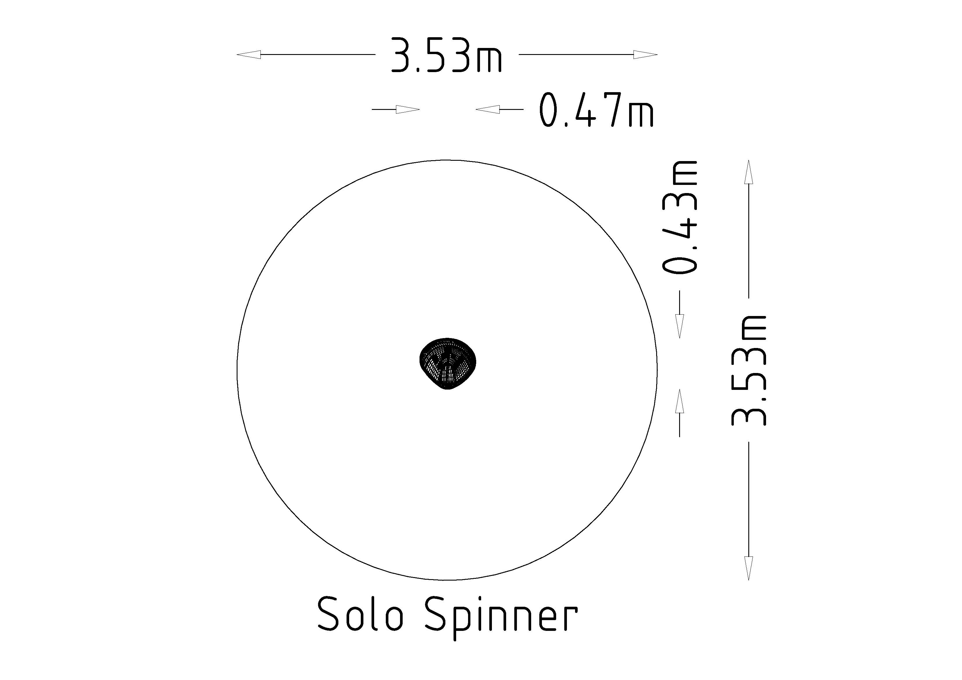 Manège tourniquet spinner pour aires de jeux - réf 8048609 - HAGS - tranche d'âge 3-12 ans - montage en 2 heures_3