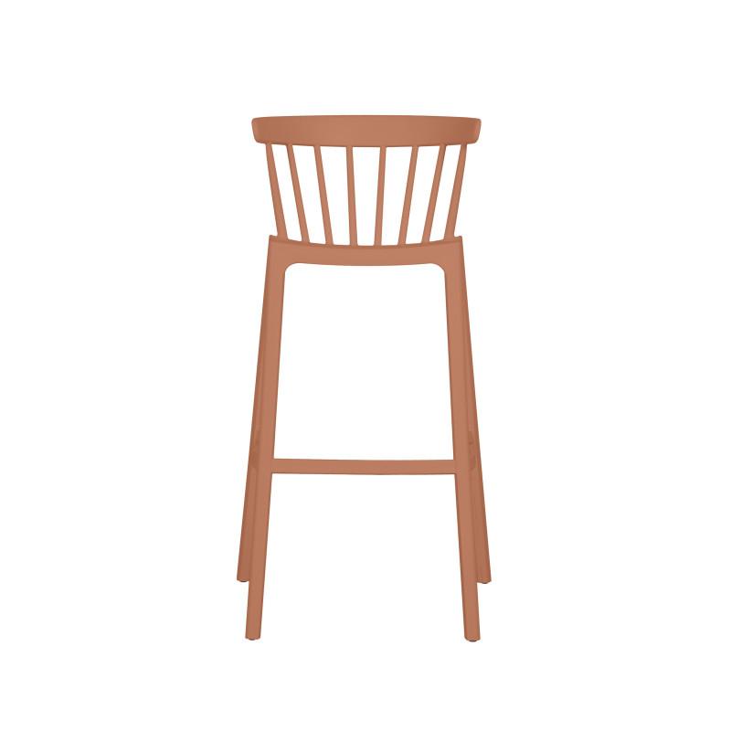 Windson - Tabouret de bar empilable en polypropylène Terracotta_3