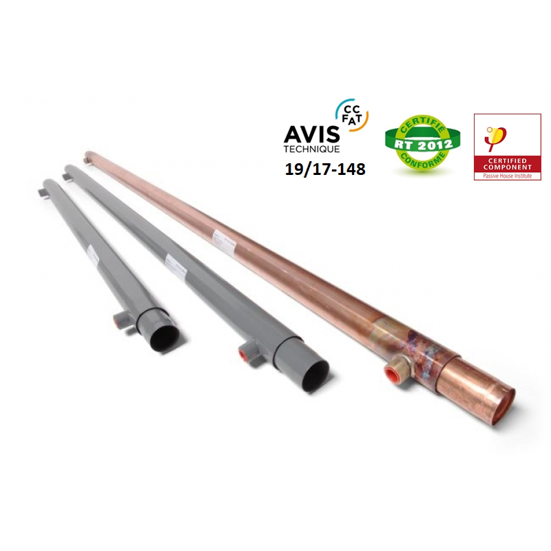 Récupérateur de chaleur vertical instantané et passif - 66% d'efficacité, facile à installer et à entretenir - ReQup-Plus QB1_3