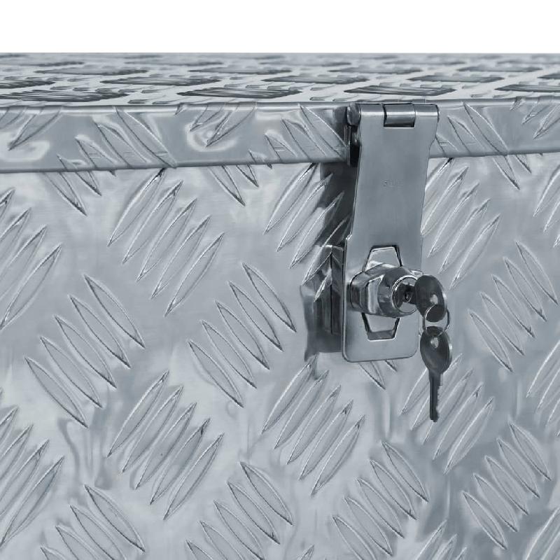 Vidaxl boîte en aluminium 110,5 x 38,5 x 40 cm argenté 142941_3