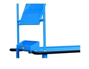 Chariot préparation de commandes - monobloc pour ateliers et entrepôts avec escabeau pliant et frein de stationnement - capacité jusqu'à 400 kg_3