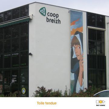 Conception d'enseigne lumineuse - caissons lumineux, lettres découpées et boîtier, enseignes textiles tendues_3