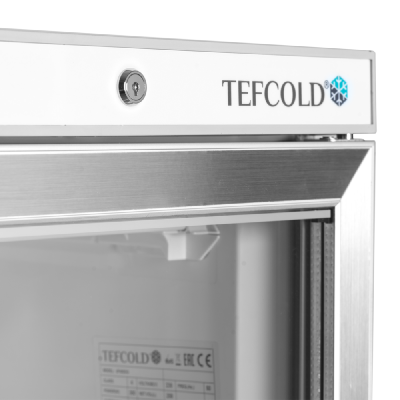 Congélateur vertical de vitrine Statique L.600mm 340L ext.SS430 TEFCOLD_3