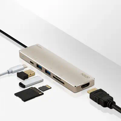 Mini station daccueil multiport USB-C avec transfert de puissance_3