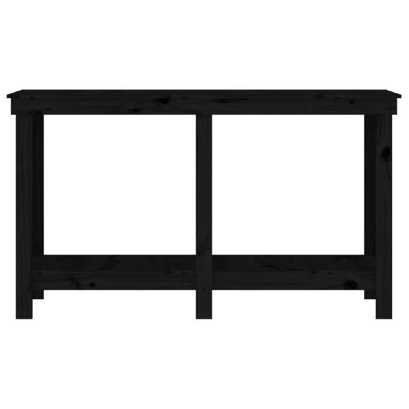 Vidaxl banc de travail noir 140x50x80 cm bois de pin massif 822510_3