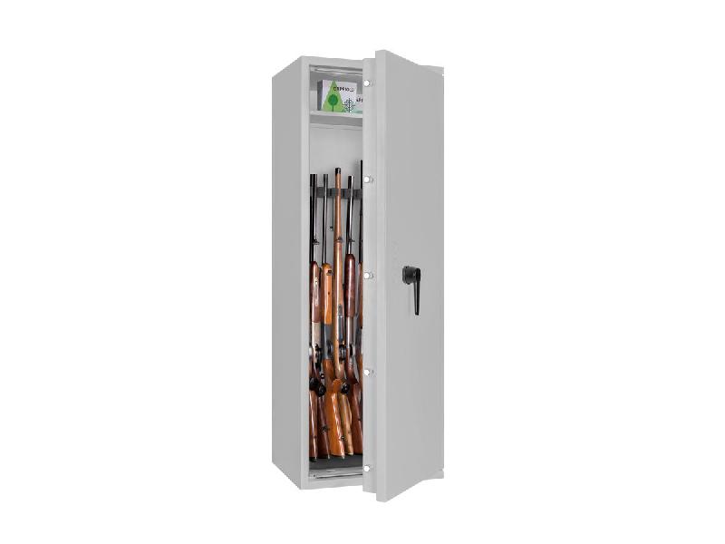 Armoire à armes FORMAT CAPRIOLO I Classe 0 - Armoire à fusils (EN 1143-1) - Serrure électronique S&G Spartan 1006 / Gris clair RAL 7035_3