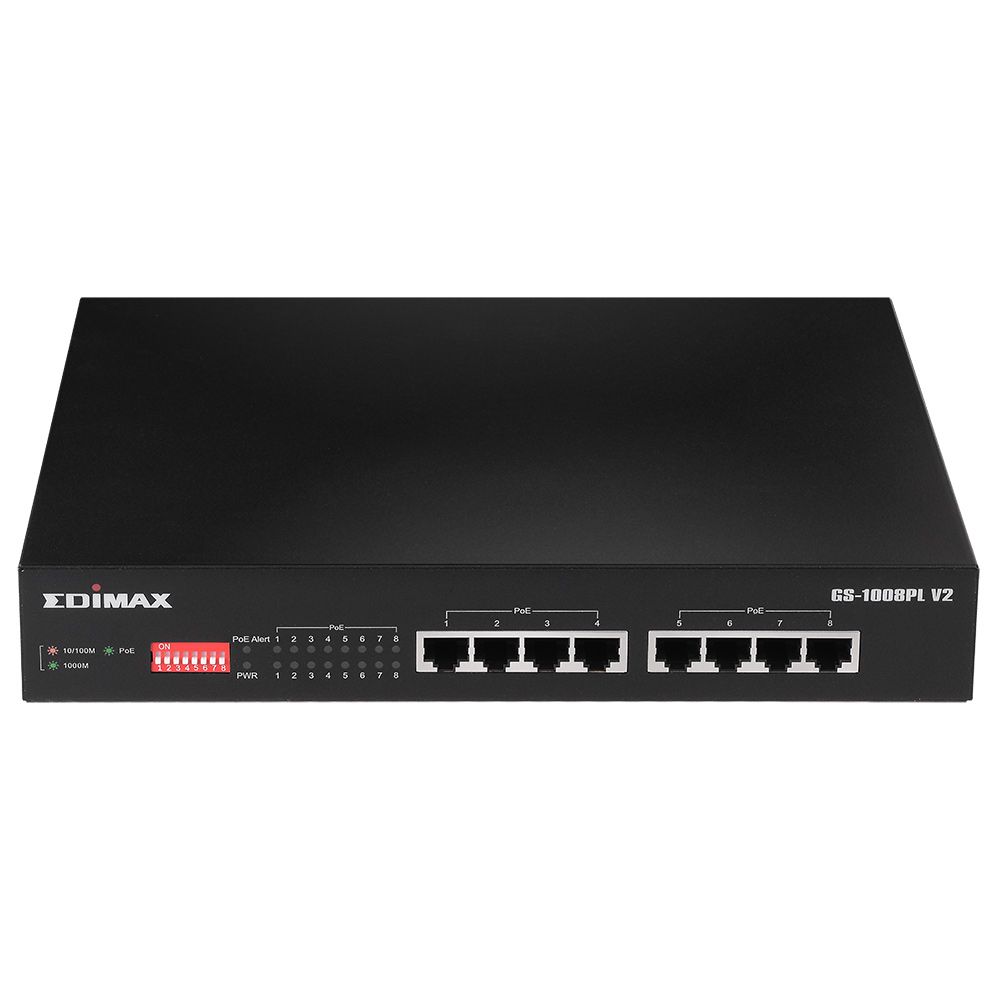Commutateurs - switch - Emidax GS-1008PL V2 - 8 ports Gigabit Ethernet PoE+ longue portée_3