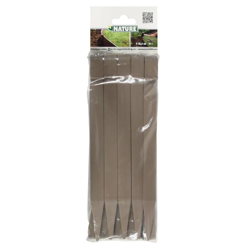 Nature chevilles d'ancrage de jardin 10 pcs taupe 428504_3