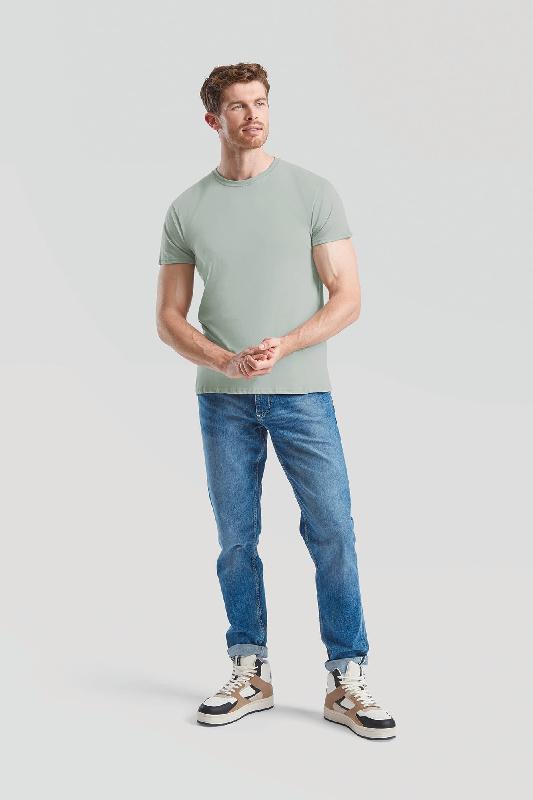T-shirt homme Iconic-T - Réf: SC61430 - 100% coton peigné - Coupe slim - Marque Fruit of the Loom_3