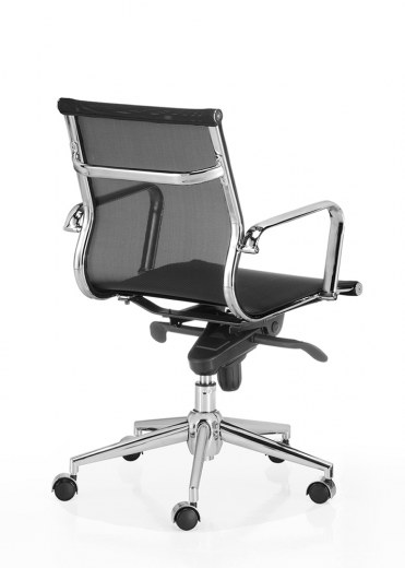 Fauteuil de bureau ARIANE - Bas dossier - Résille blanche ou noire - Référence 7646 FR206_3