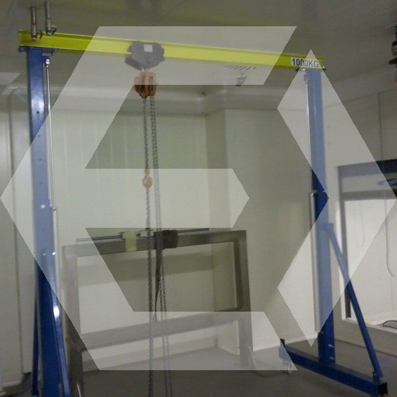 Portique de levage 36-1T25-S1 - Erimac - 220kg - Hauteur réglable et déplaçable sur roues pivotantes_3