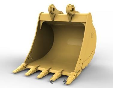 Godet d'excavation à usage normal avec lame de nivellement - caterpillar finance france - 1 200 mm (47 in) - capacité 1.19 m³_3