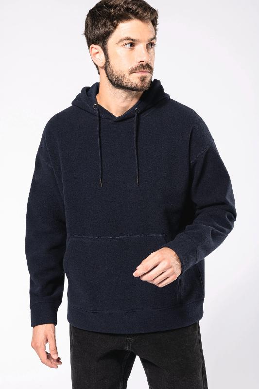 Sweat-shirt à capuche oversize unisexe en micropolaire recyclée - Réf: K949 - Marque Kariban_3