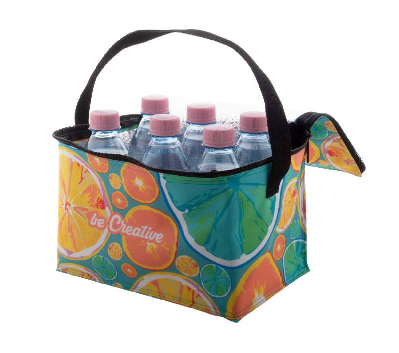 Sac isotherme zippé en polyester RPET 600D avec renfort en aluminium - Pour 6 canettes de 0,33 L_3