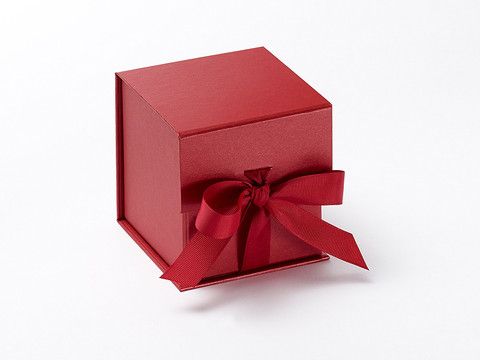 Boîte cadeau Bnbc1 - 92x90x95 - pliantes aimantées avec ruban - carton haute densité - personnalisations possibles_3