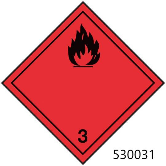 Étiquette matières dangereuses - 530032 – 10 x 10 cm - 