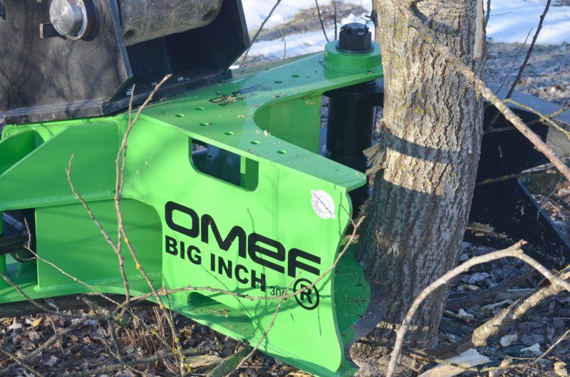 Grappin coupeur forestier bi300 - omef-group srl - prise min du tronc 60 mm - ouverture de coupe 280 et 300 mm_3