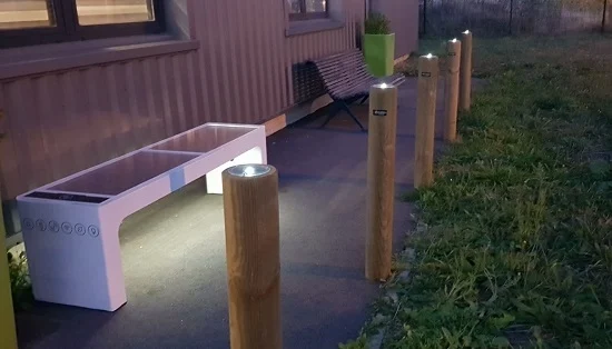 KORDOUAN borne bois &  LED solaire_3