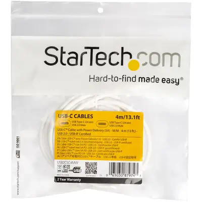 StarTech Cble de Charge Rapide USB-C de 4m, Charge et_3