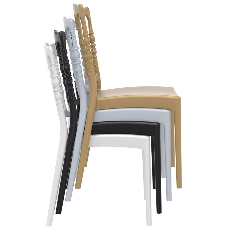 Chaise de reception Napoleon blanche - BLANC_3