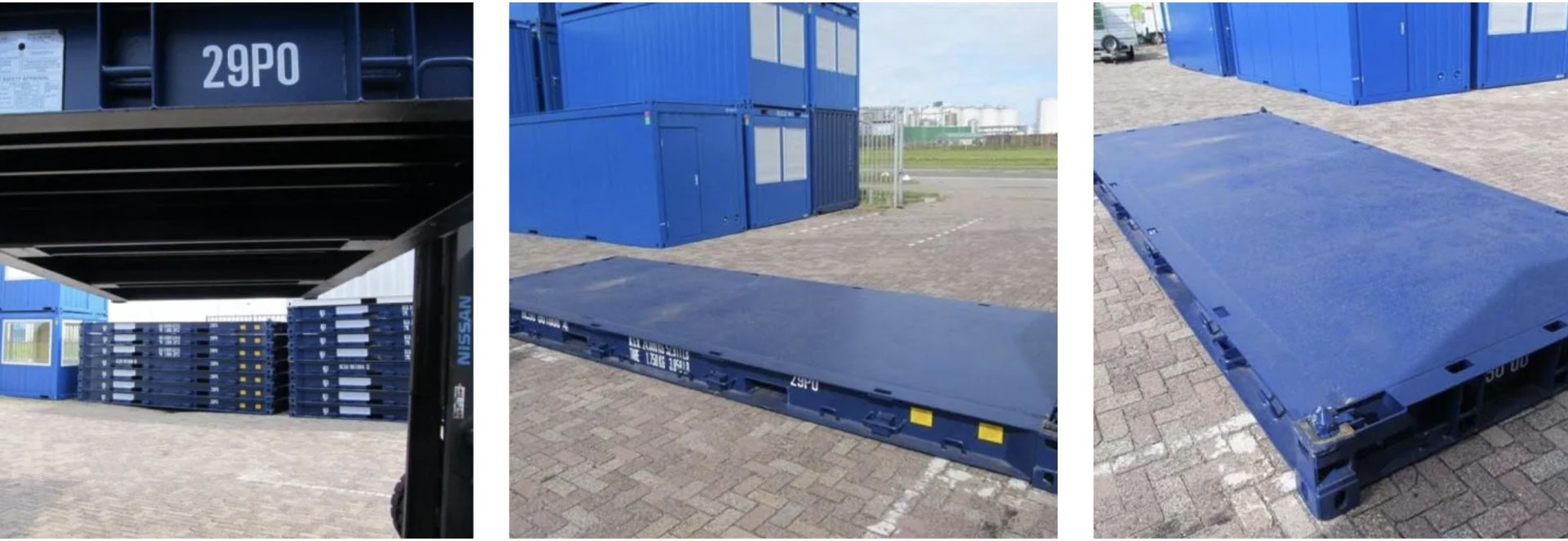 Conteneur Flat pour le transport des marchandises volumineuses et hors-gabarit - 40' FLATRACK/ platforme_3
