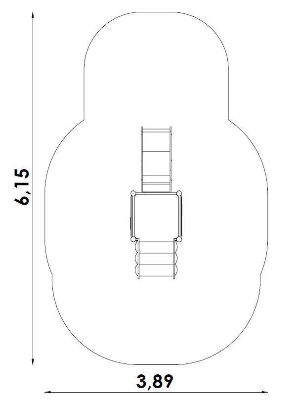 Jeu tous petits pour aire de jeux - Toboggan interactif conforme EN1176 - Référence BT11573_3