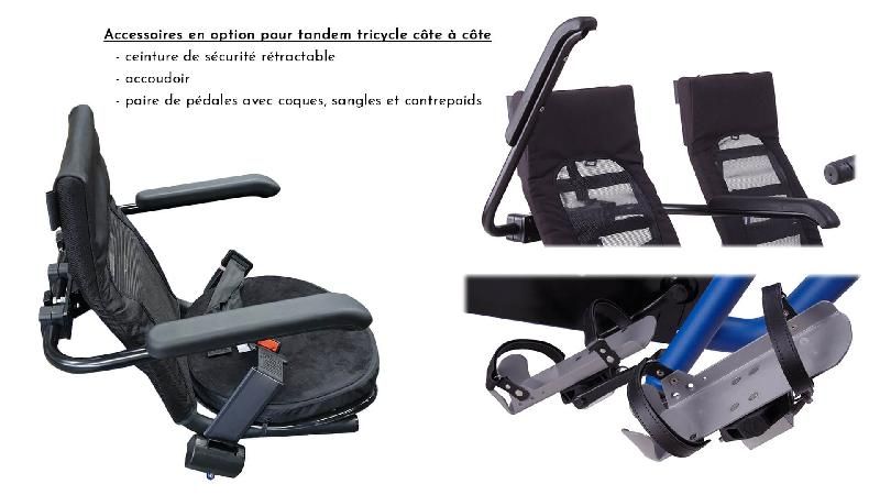 Tandem tricycle côte à côte - Confort Duo avec boîte Nexus 7 vitesses et freins V-Brake_3