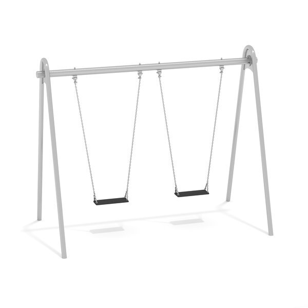 Balançoire double en acier inoxydable - Conforme EN1176 - Référence BT13058 - Haute qualité et durable_3