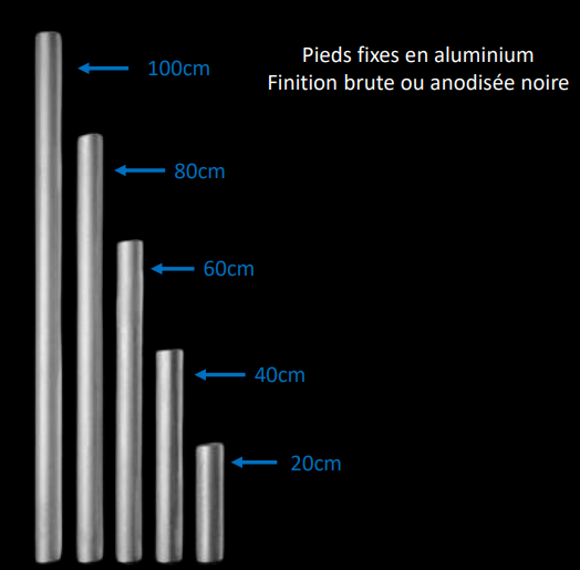 Praticable 2x1m avec accessoires de montage - 750kg/m² -EMS DESK 750_3