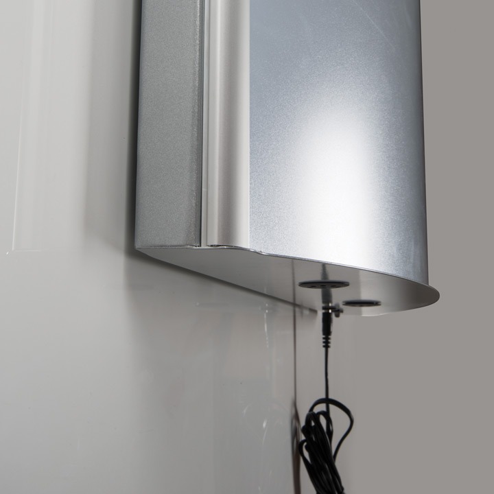 Caisson lumineux LED convexe A3 - Réf. 215520 - rétro-éclairage par LED et structure aluminium_3