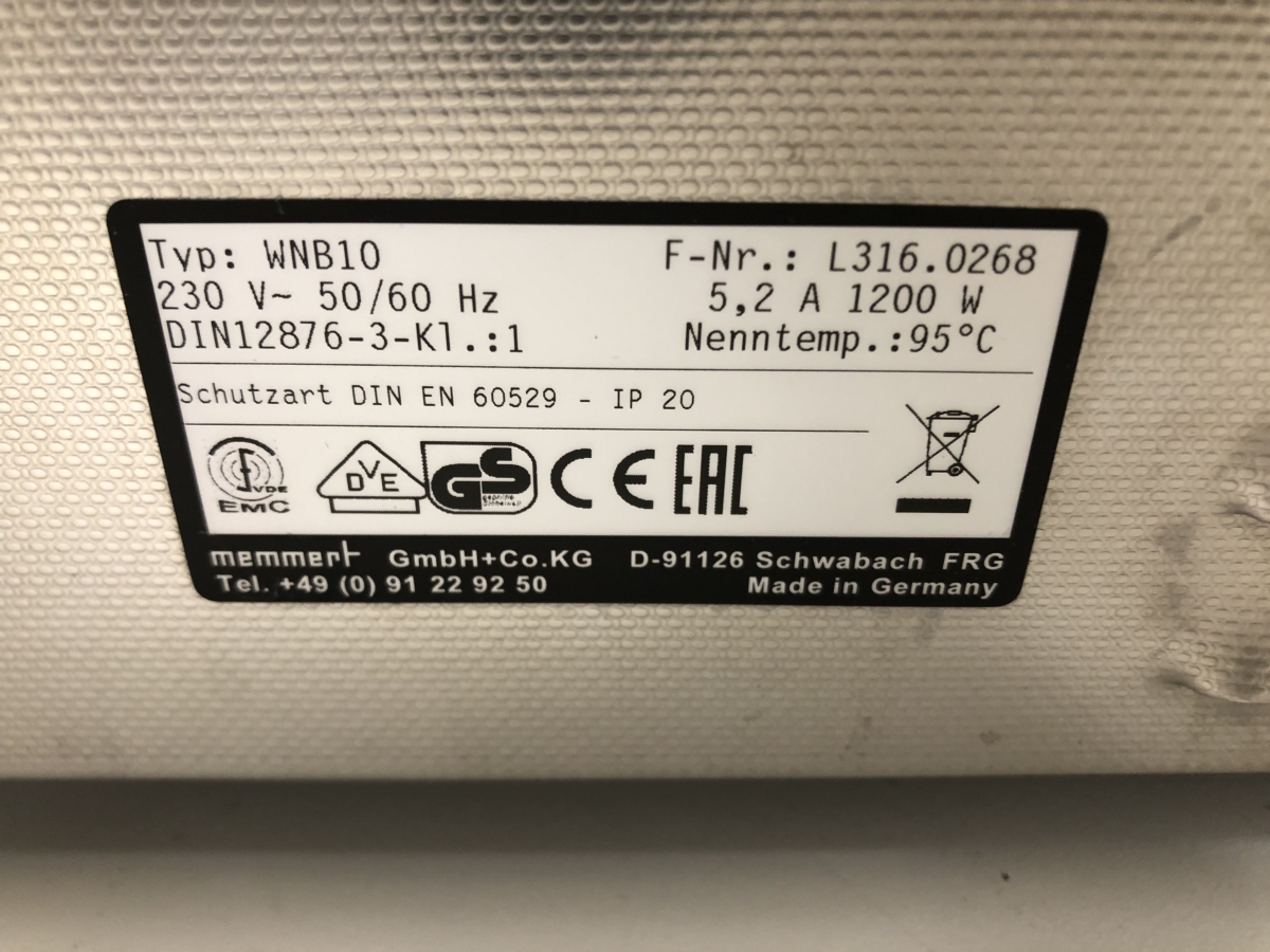 Bain-marie de laboratoire pharmaceutique Memmert WNB 10 - Référence P2205-1461 - Occasion_3