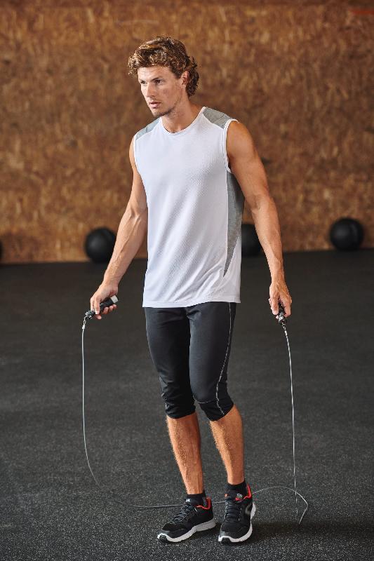 Débardeur de sport bicolore unisexe - Séchage rapide - Coupe multisports - Réf: PA475_3