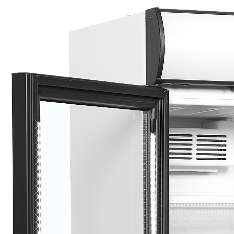 Réfrigérateur à boissons vitré avec canopée LED - 345 L - Blanc | Tefcold - CEV425CP2LEDL/H_3