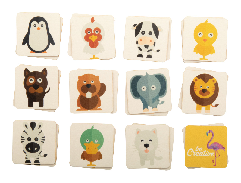 Jeu de mémoire personnalisé - 24 tuiles en carton avec motifs thématiques - Boîte en papier imprimée en quadri_3