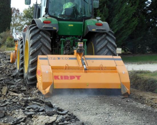BPS 250/3 broyeur Kirpy avec tension automatique des courroies