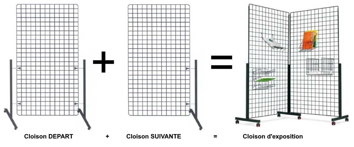 Support d'affichage en métal pour salle multifonction
