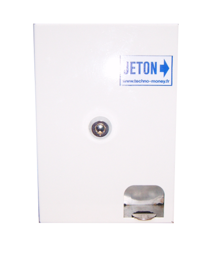 Monnayeur de douche / Monnayeur lave-linge / Monnayeur sanitaire - borne inox avec monnayeur jeton à clé et boîte récupératrice_3