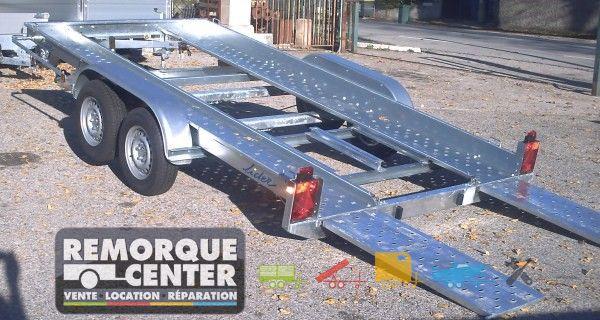 Porte voiture LIDER - grandes rampes - 2 essieux - PTAC 2000 kg - 394 x 190 cm - Référence 32670_3