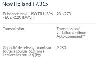 T7.315 tracteur agricole - New Holland - 313 ch, polyvalent et puissant_3