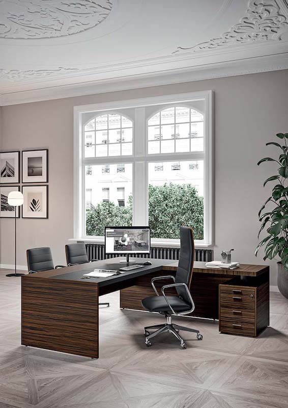 Bureau d'angle  design, durable  : un symbole d'élégance  et de modernité dans l'aménagement des espaces professionnels_3