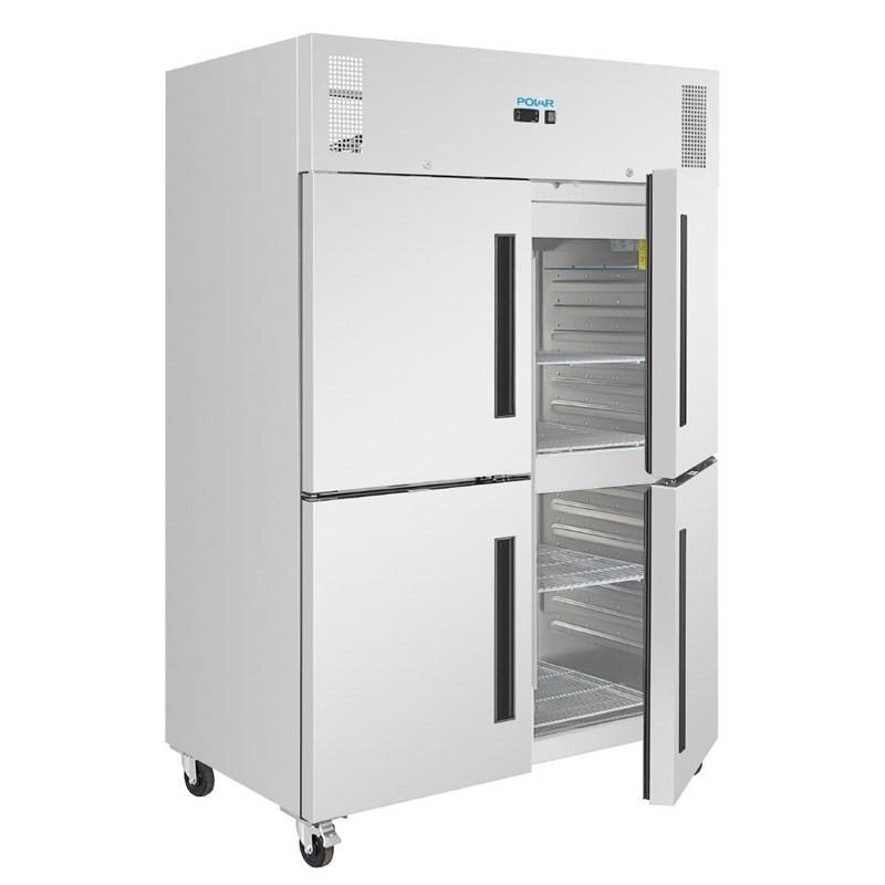 Double armoire réfrigérée positive GN 4 portillons série G 1200L PG053 Polar_3