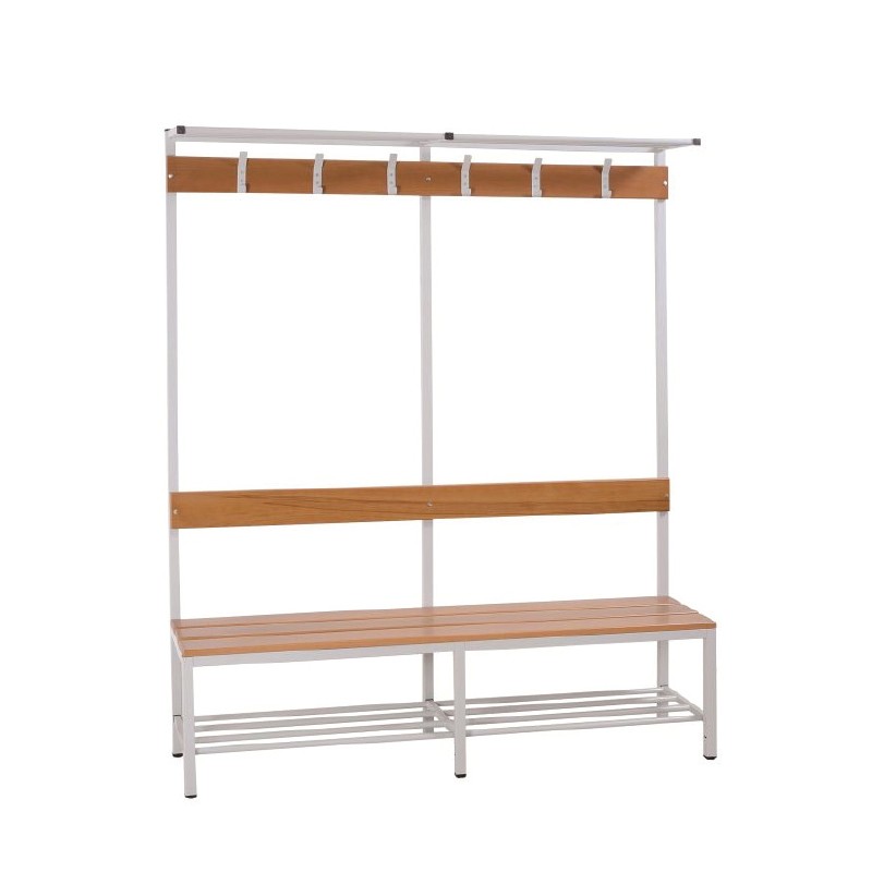 Banc métallique à piètements - Différents formats et dimensions - Modèles pliants, avec patères ou tubes ronds/carrés_3