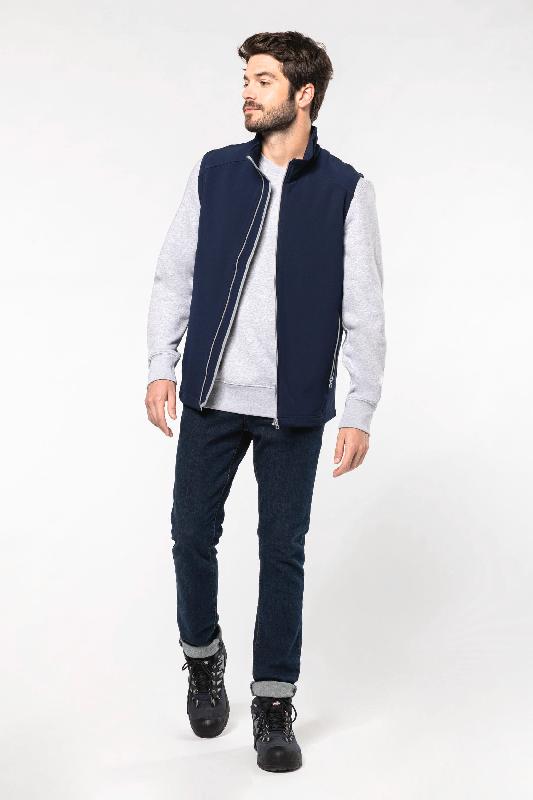 Bodywarmer softshell 2 couches homme - Kariban Réf: K423 - Tissu déperlant - 300 g/m²_3